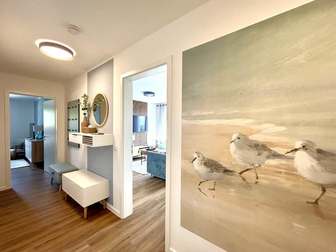 800 m zum Strand - Ferienwohnungen in Kölpinsee / Usedom – Musterwohnung - Diele 2
