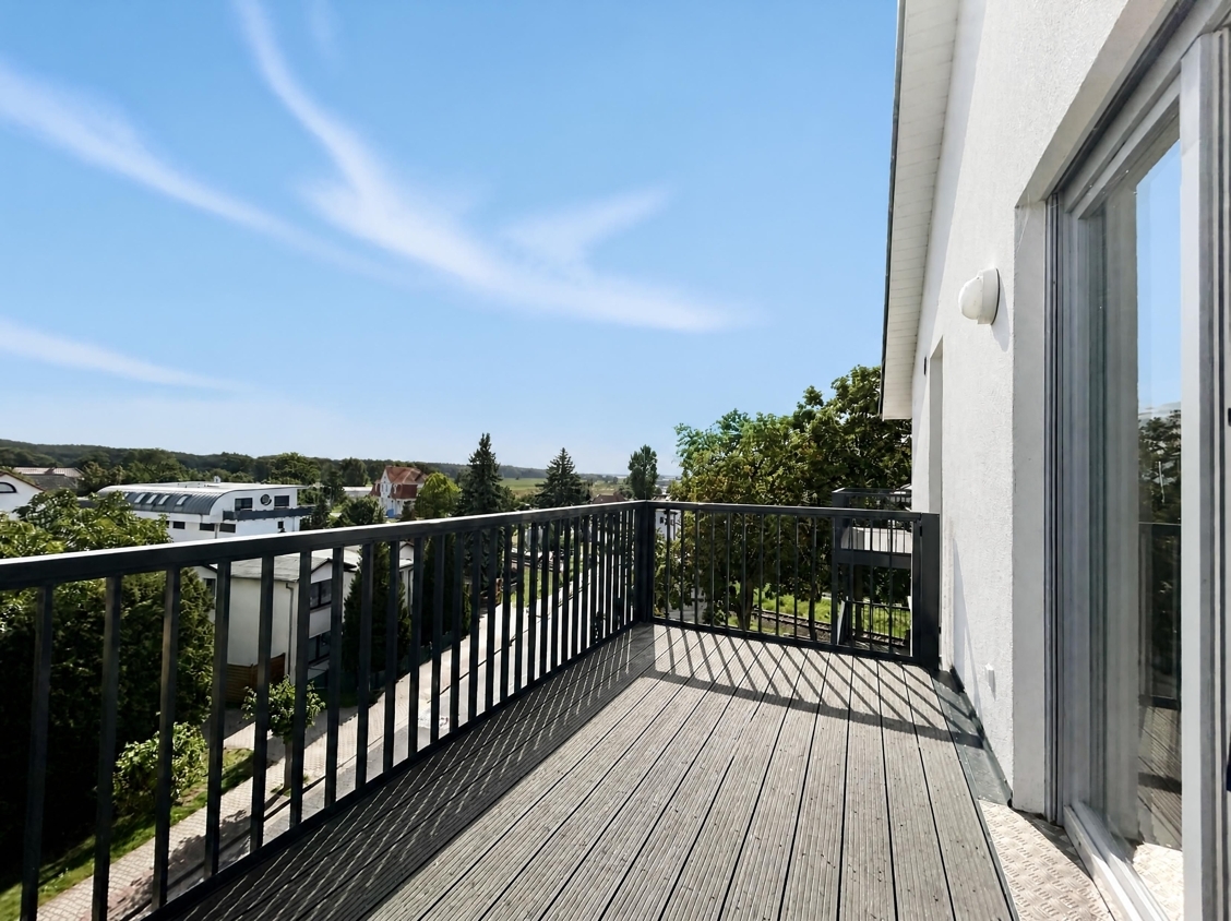 800 m zum Strand - Ferienwohnungen in Kölpinsee / Usedom – Bezugsfertige FeWo - Balkon 2