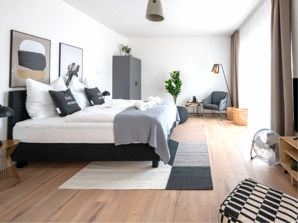 44 exklusive, vollmöblierte Apartments - TUM fußläufig – Studentenapartments - Rendering 1a