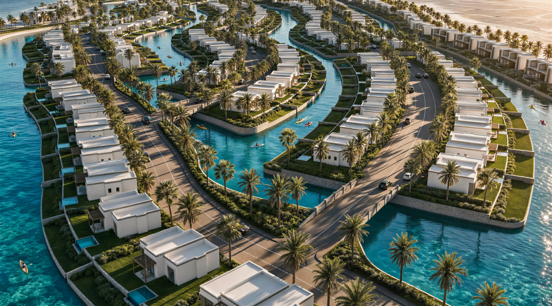 Villas mit direktem Wasserzugang in Omans Süden Salalah - direkt am Meer – Master Plan