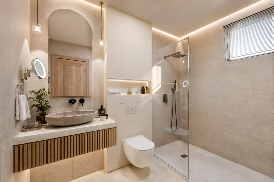 Villas mit direktem Wasserzugang in Omans Süden Salalah - direkt am Meer – Bad
