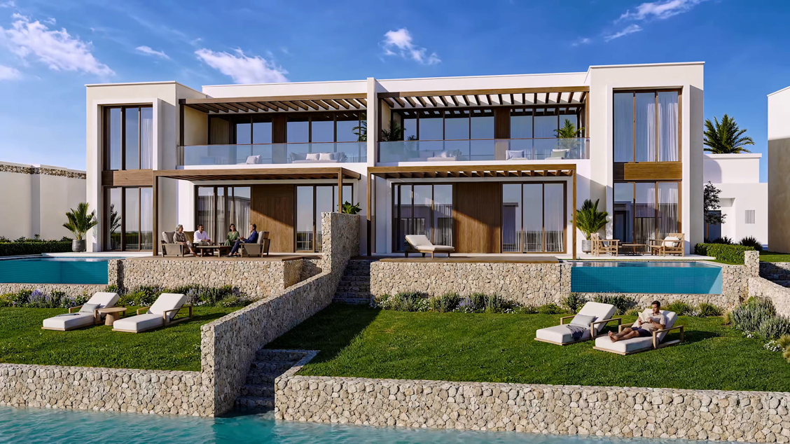 Chalets mit je 4 Apartments mit Wasserzugang in Omans grünem Süden - direkt am Meer – Chalet mit 2- und 3-Zimmer-Wohnungen