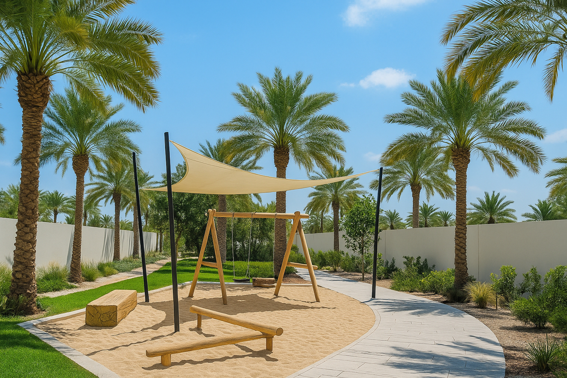 Olive Farm Villas unweit Muskat - direkt am Meer – Olive Farms Spelplatz