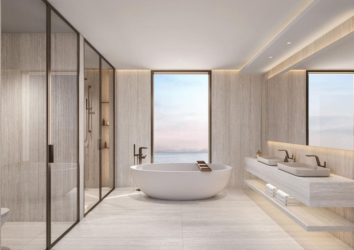 Oceanfront Villas bei Maskat – Interieur von FENDI Casa – 130 m über dem Meer – Oceanfront Villa | Interior FENDI Casa