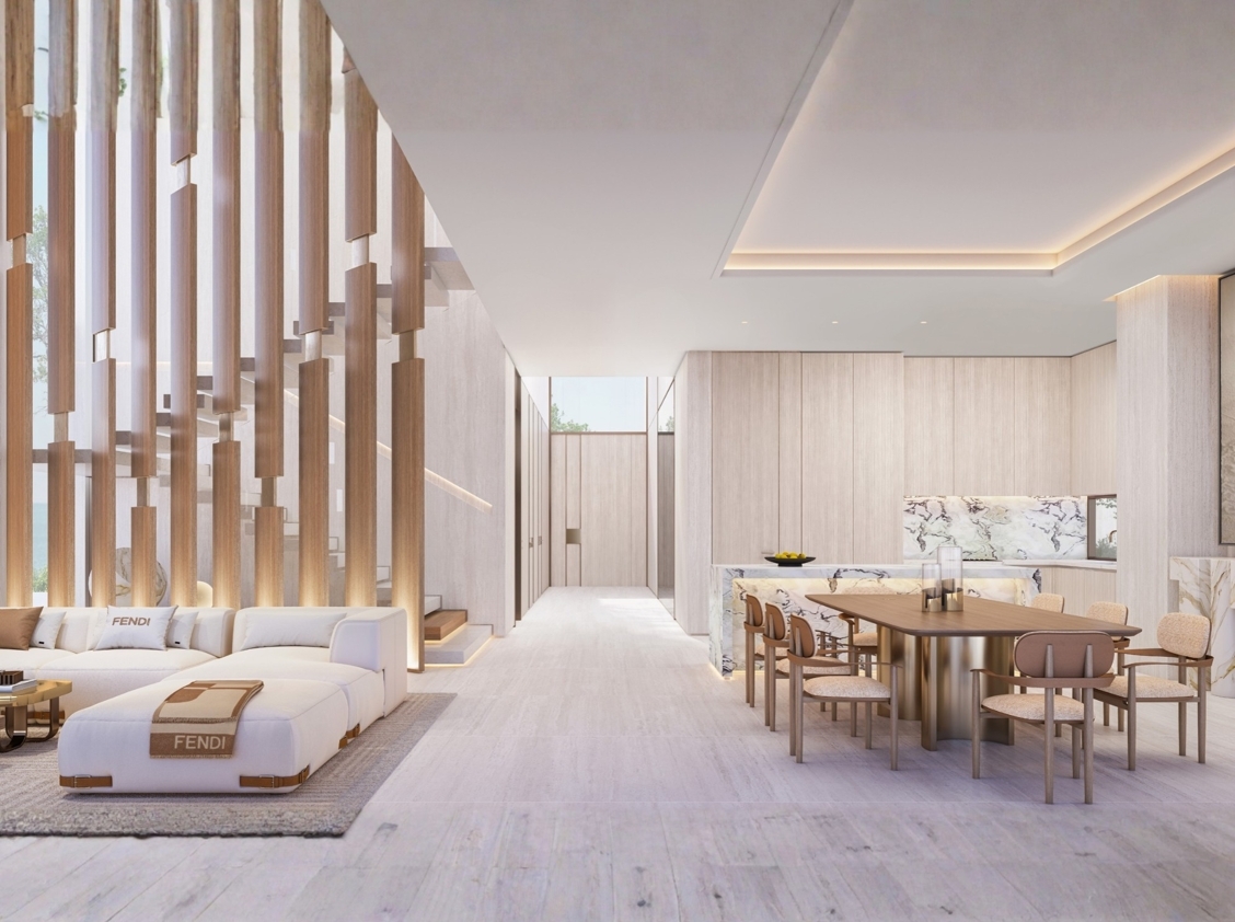 Oceanfront Villas bei Maskat – Interieur von FENDI Casa – 130 m über dem Meer – Oceanfront Villa | Interior FENDI Casa