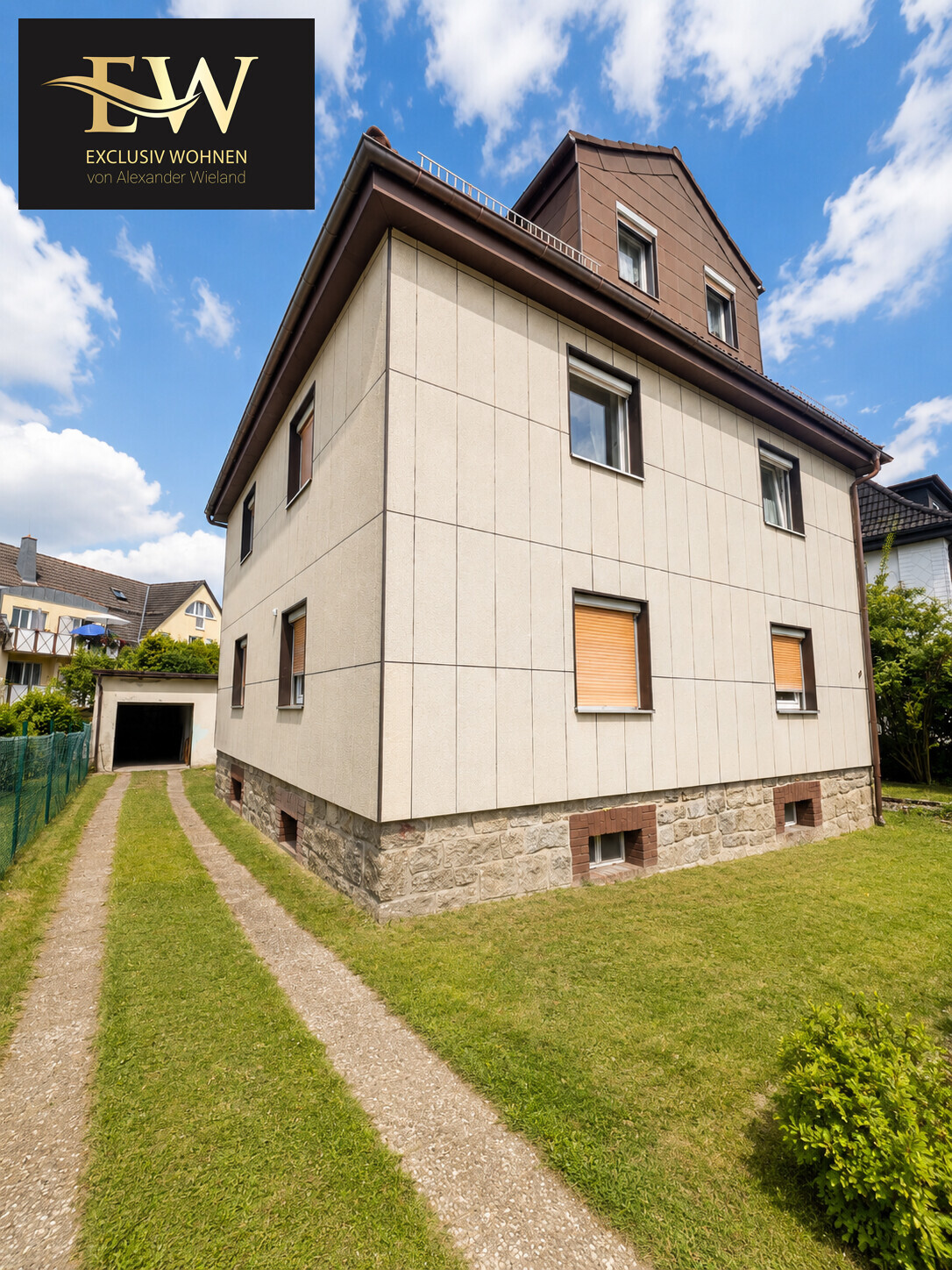 Hausansicht von Straße 