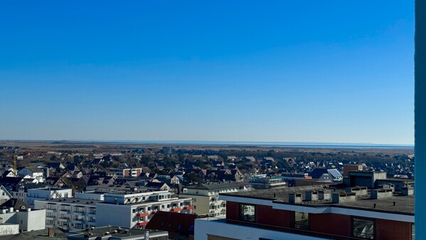Ausblick aus der Loggia bis zum Rantum Becken