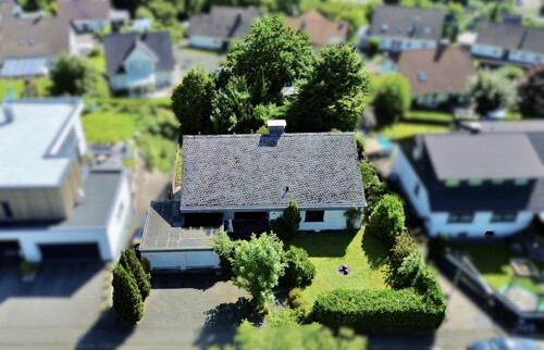 Frontansicht Luftaufnahme