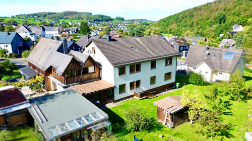 Rückansicht mit Garten