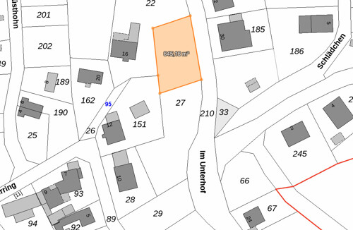 Beispiel Grundstücksfläche