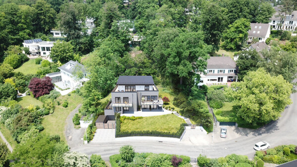 Vogelperspektive auf das Penthouse