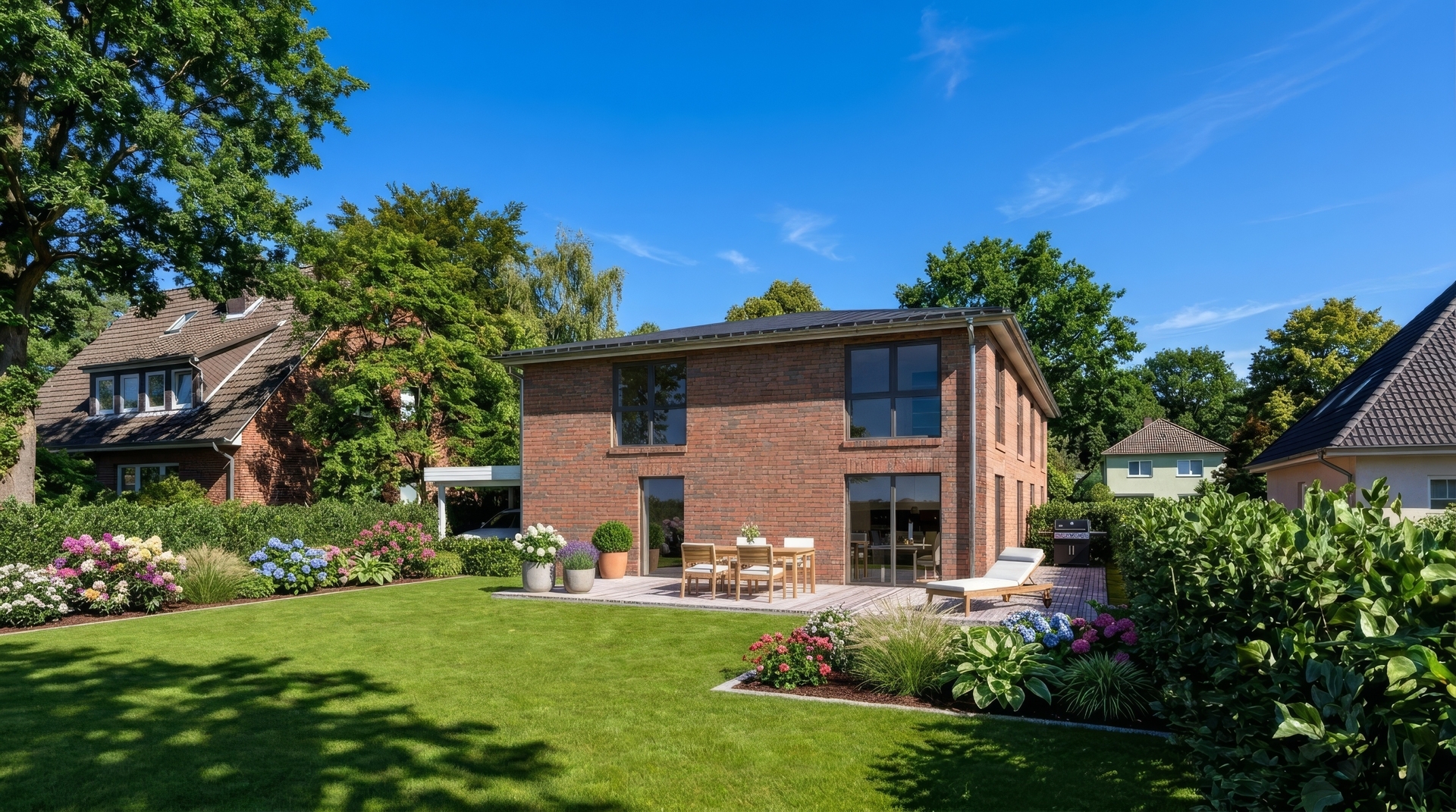 Moderne Hamburger Stadtvilla als Doppelhaushälfte, nahe AEZ und Alsterwanderweg (TF2)