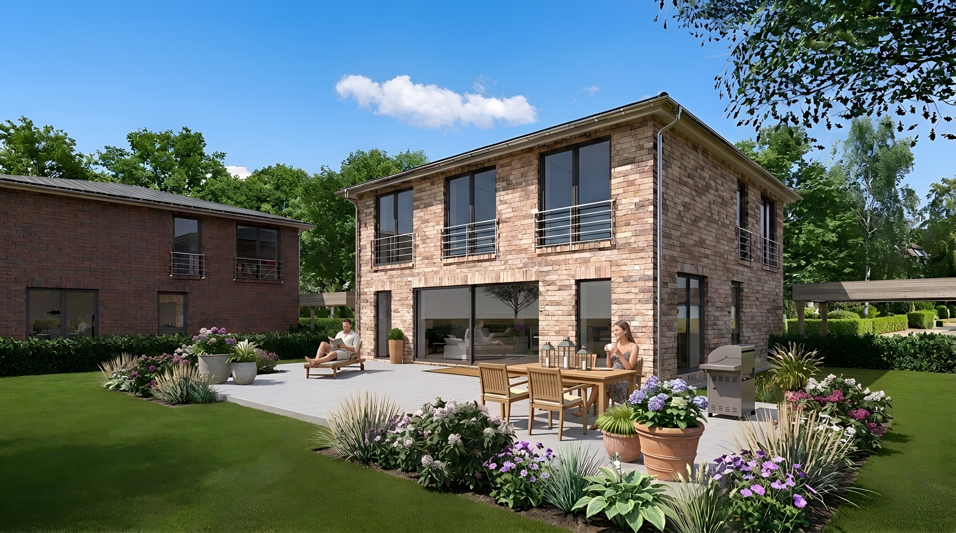 Moderne Stadtvilla mit 6 Zimmern nahe der Furtbek. Viel Natur in schöner Lage (TF1)