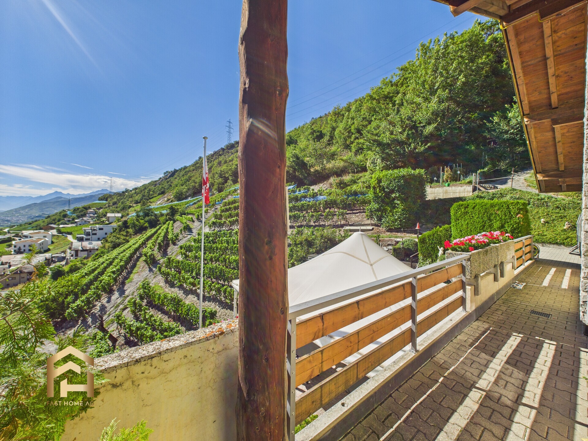 Ausblick Balkon