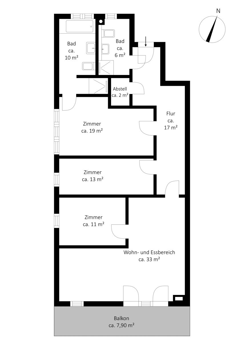 1. Obergeschoss rechts 