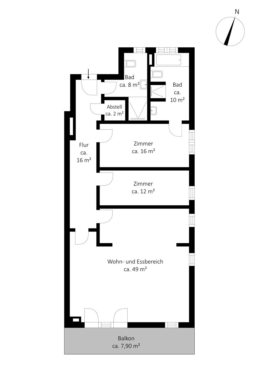 Optionaler Grundriss1. Obergeschoss