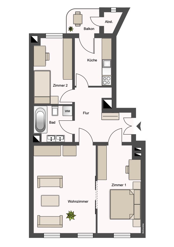 Erdgeschosswohnung