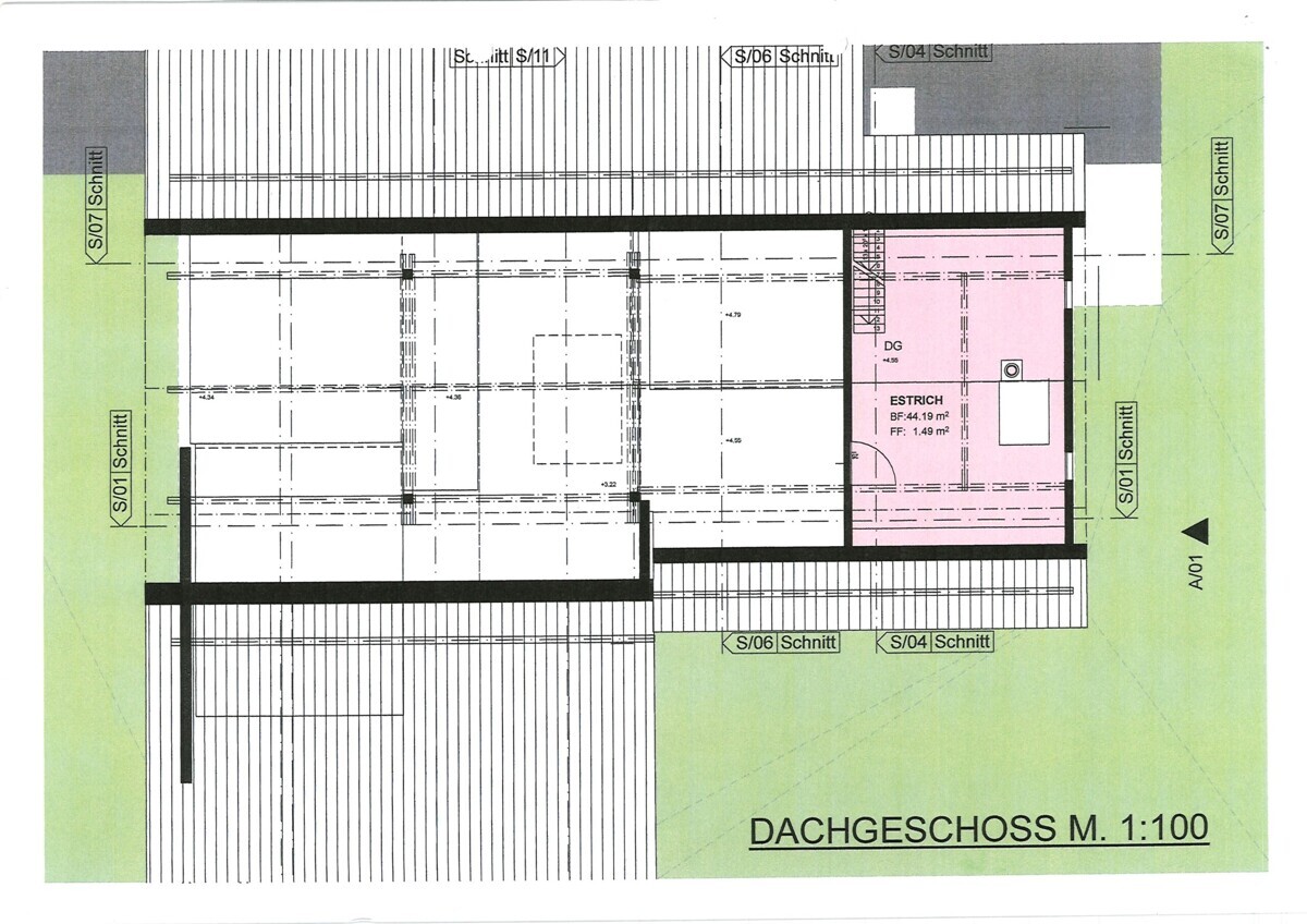 Grundriss Estrich