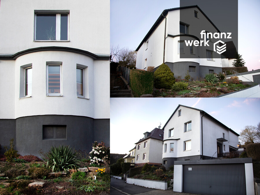 Platz für zwei Generationen: freistehendes Haus mit Panoramablick in Hagen-Haspe – Aussenansicht