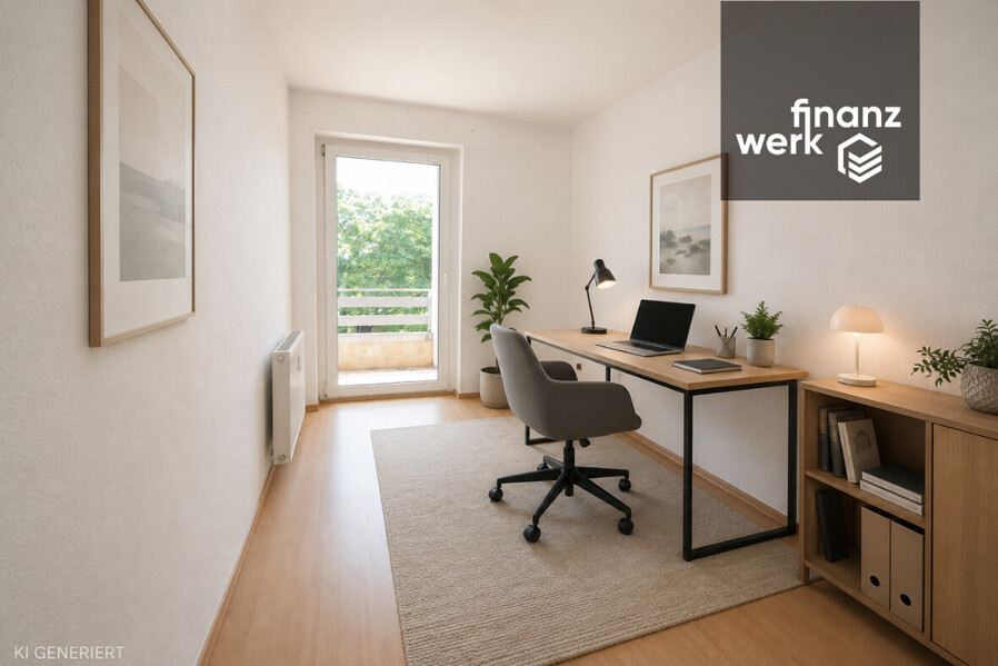 Platz für die ganze Familie: Bezugsfreie 5,5-Zimmer-Wohnung mit Balkon ins Grüne – Köln-Porz – Büro KI