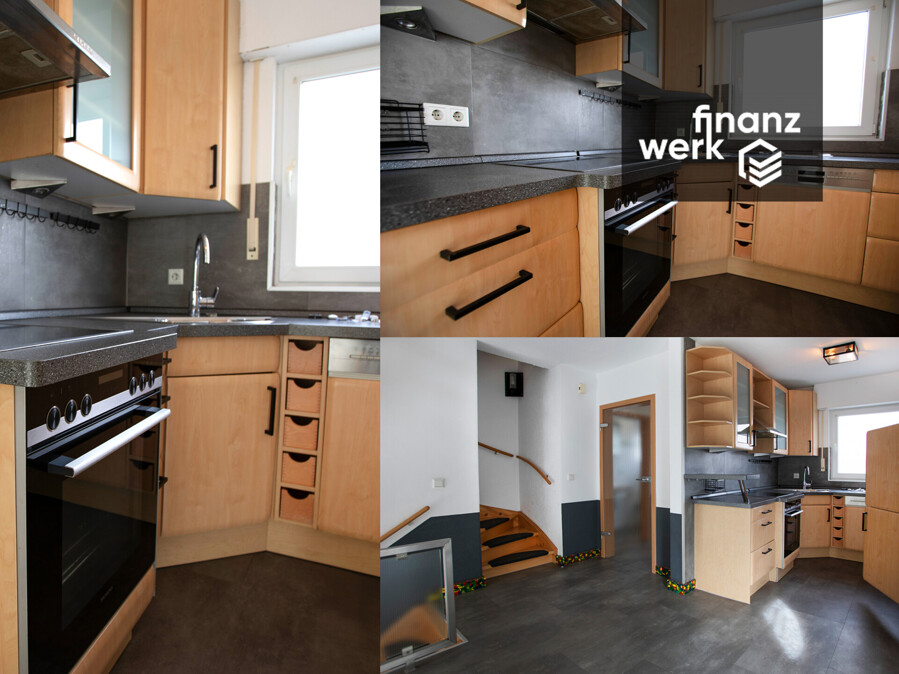 Platz für die ganze Familie – energieeffizientes Reihenendhaus mit Garage und Carport in Ennepetal – Collage KÜCHE