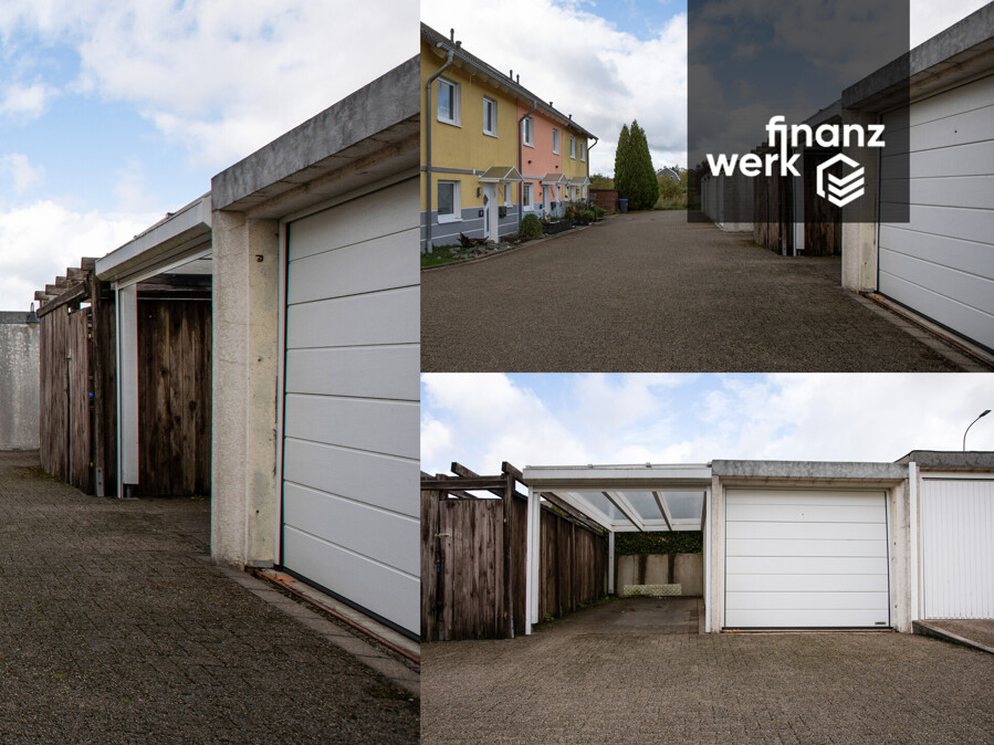 Platz für die ganze Familie – energieeffizientes Reihenendhaus mit Garage und Carport in Ennepetal – Collage GARAGE