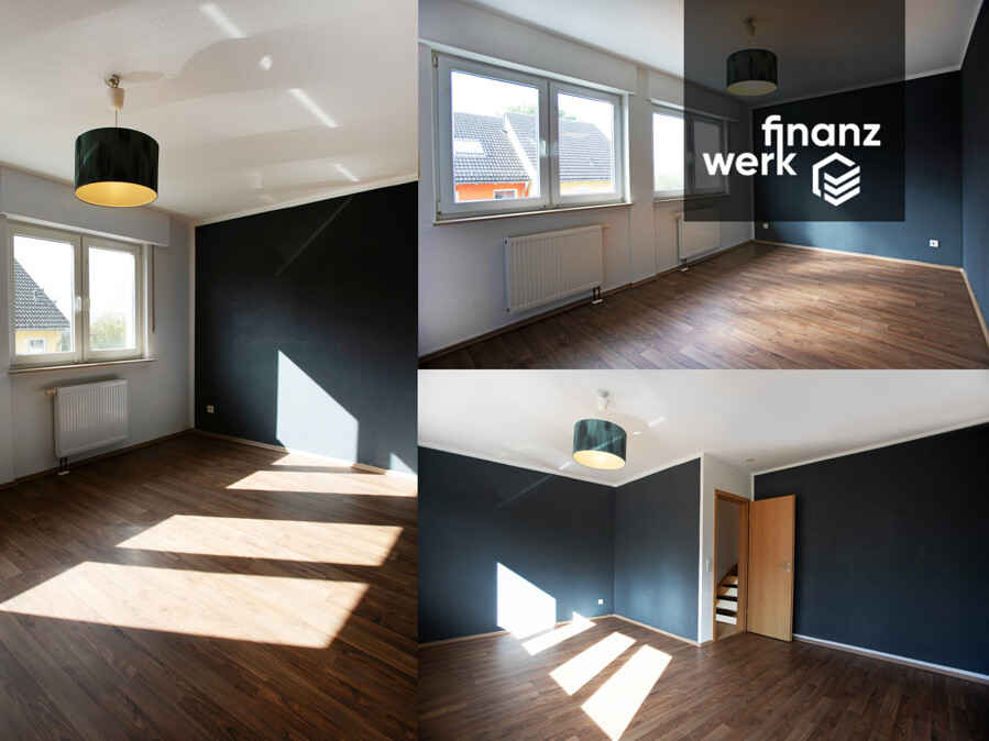 Platz für die ganze Familie – energieeffizientes Reihenendhaus mit Garage und Carport in Ennepetal – Collage SCHLAFZIMMER