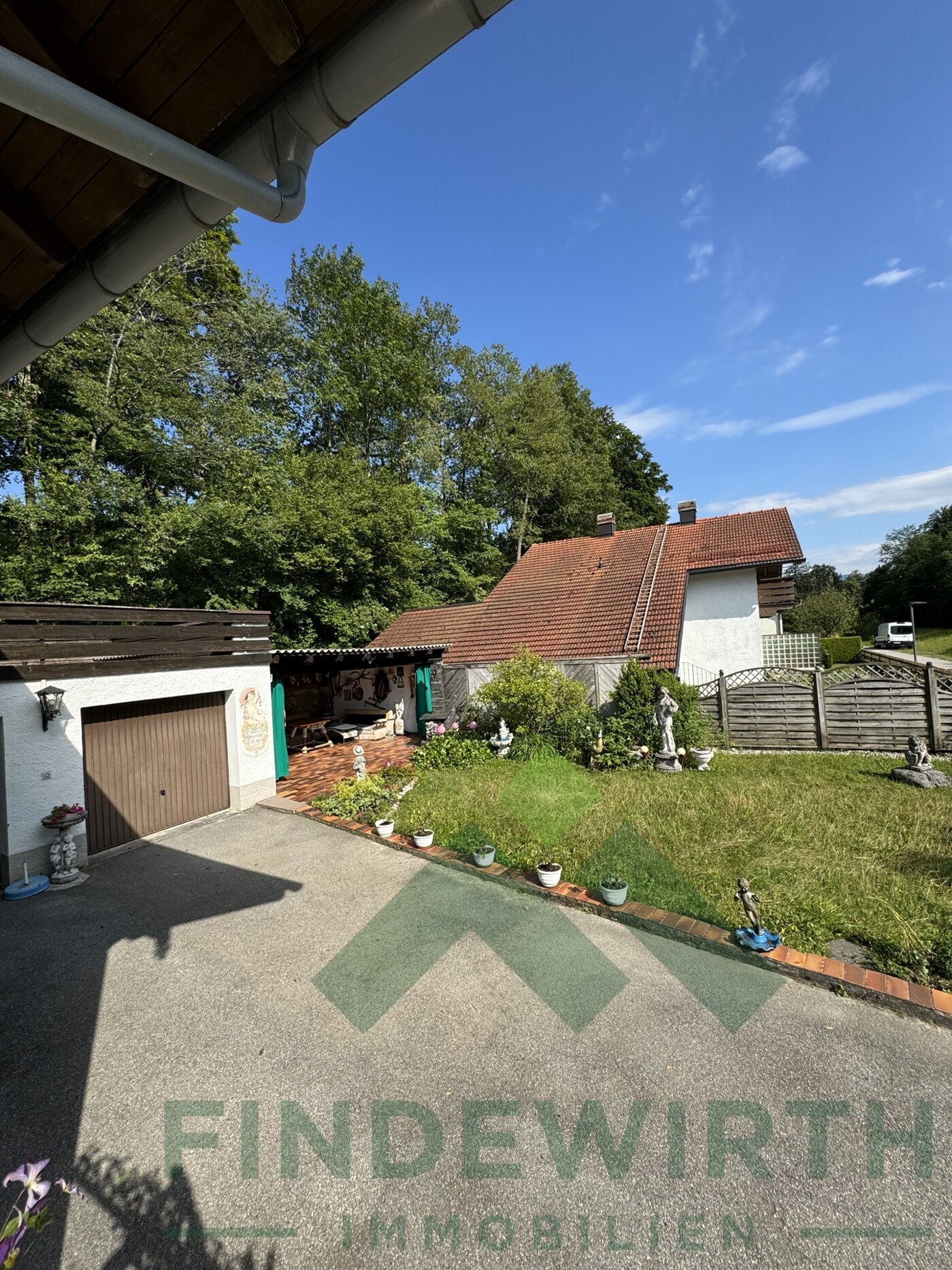 Blick auf die Loggia