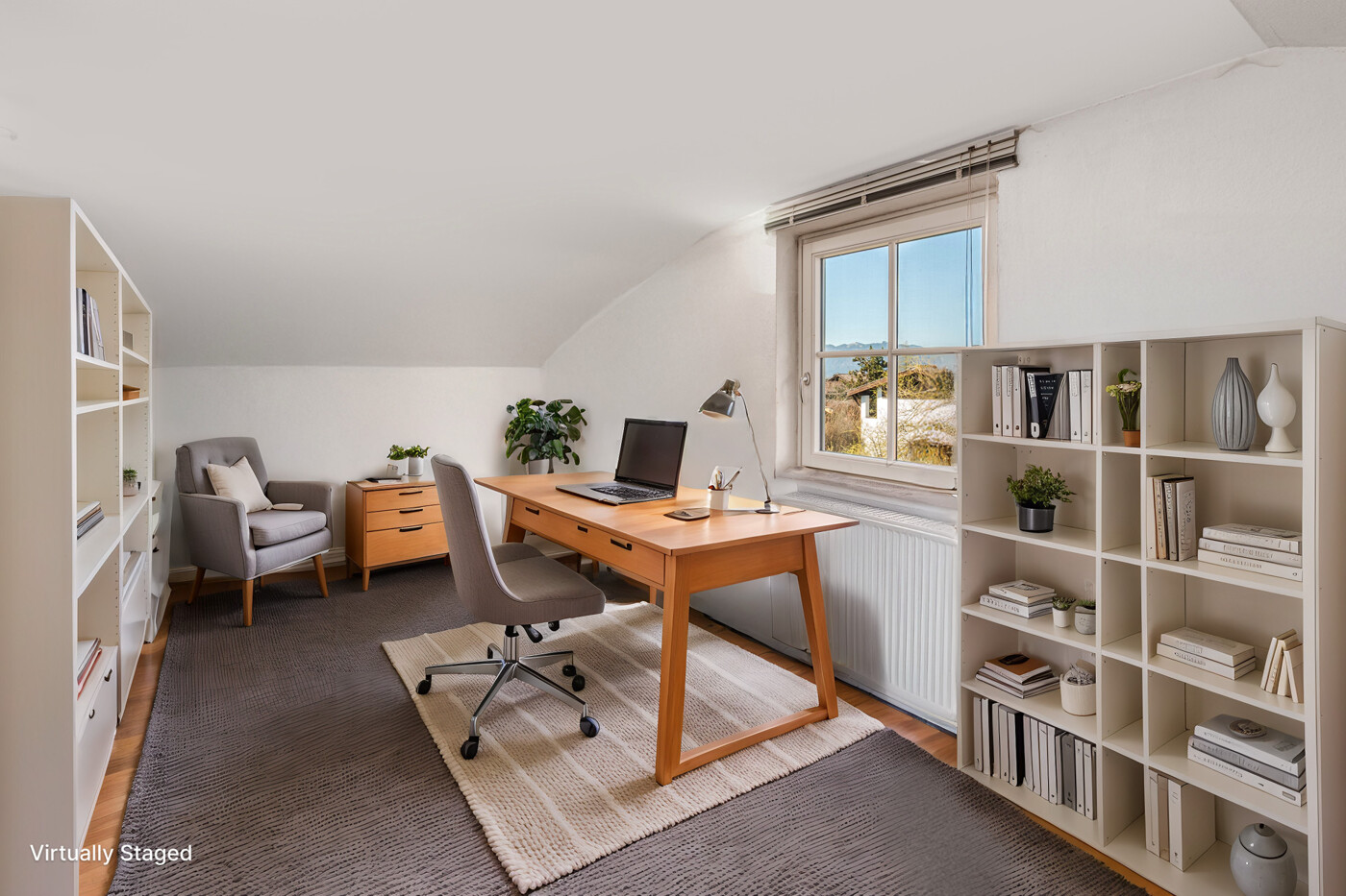 Arbeitszimmer im Dachgeschoss
