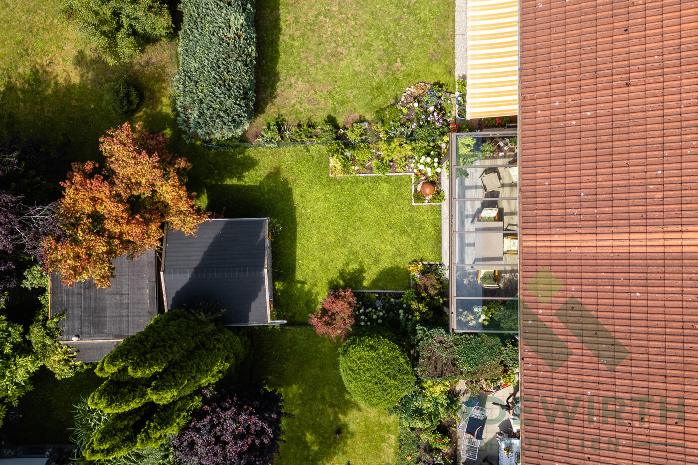 Luftaufnahmen Garten