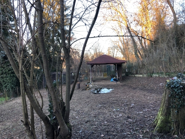 Blick v. Gartenhaus