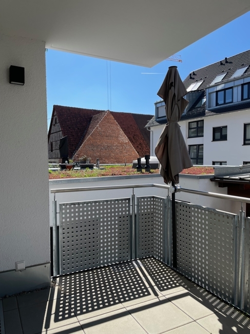 Balkon Südlage, überdacht