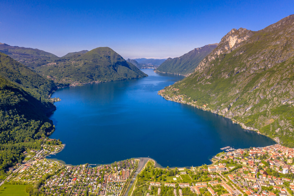 Lake Lugano near Porlezza