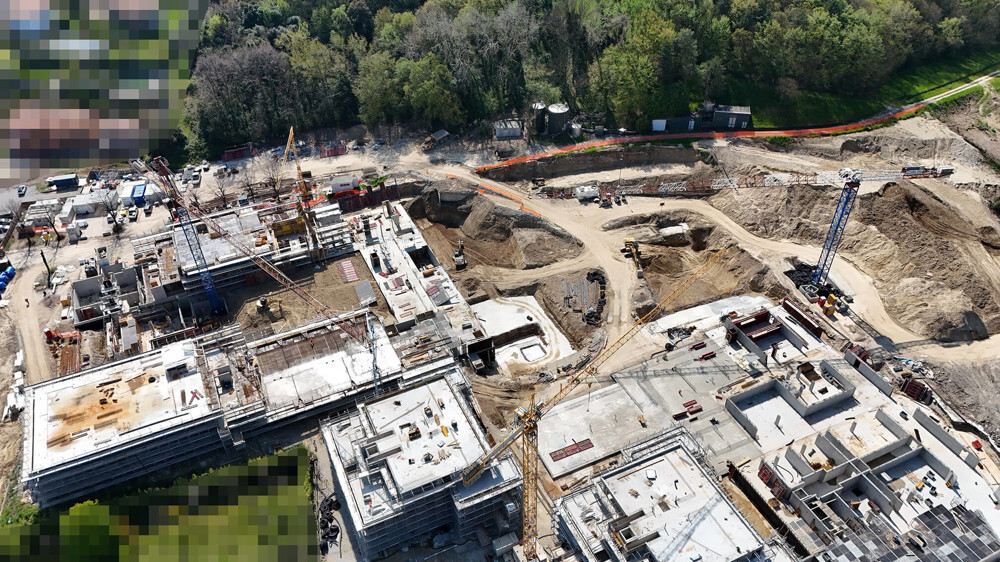 Construction progress April 2025