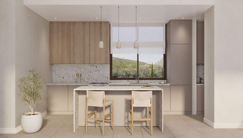 Lustica_bay_golfvilla_openkitchen