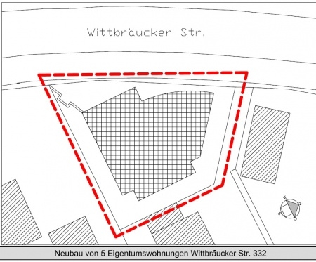 Lageplan Neubau Wittbräucker Str.