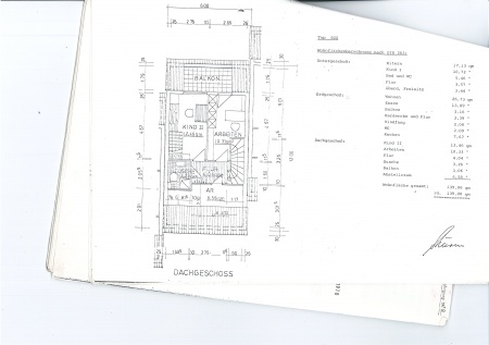 Grundriss und Wohnflächenberechnung
