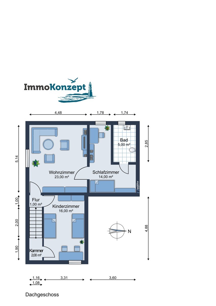 Grundriss Dachgeschoss