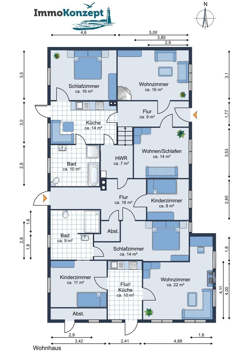 Grundriss Wohnhaus