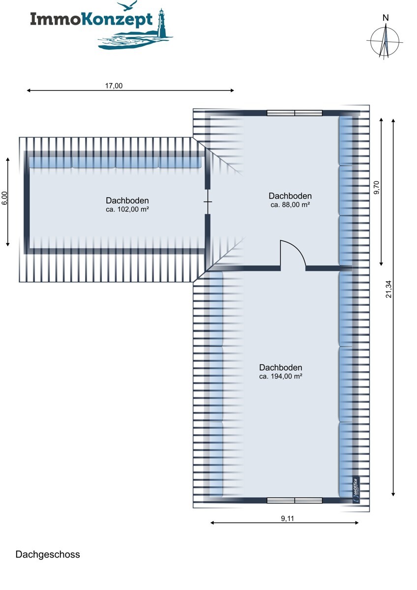 Grundriss Dachgeschoss