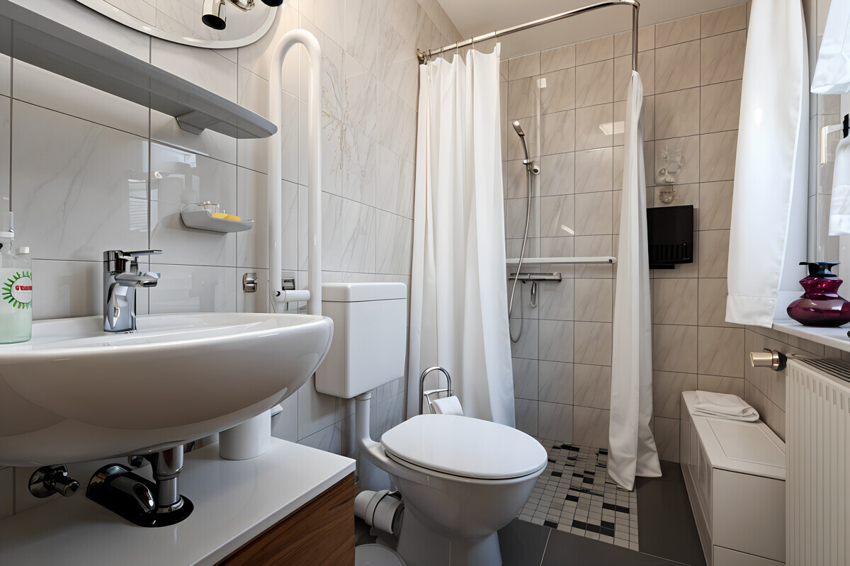 Das Tageslicht-Duschbad