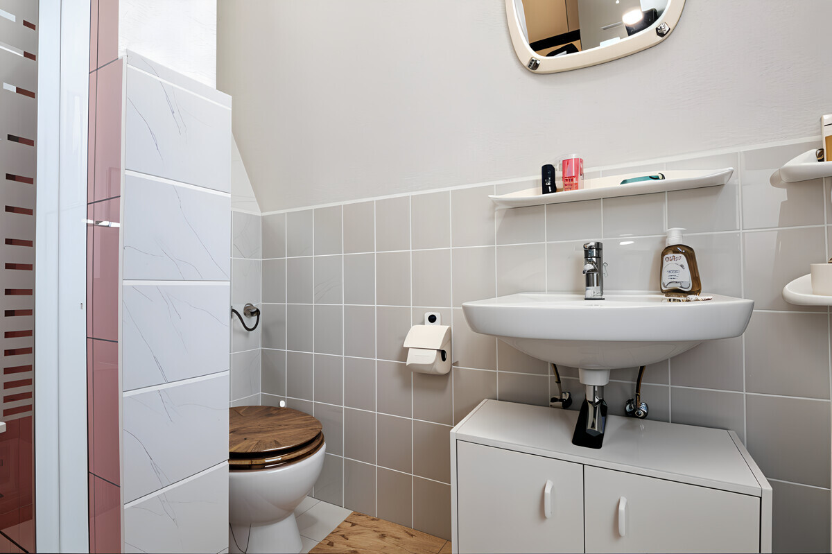 Das praktische Tageslicht-Duschbad