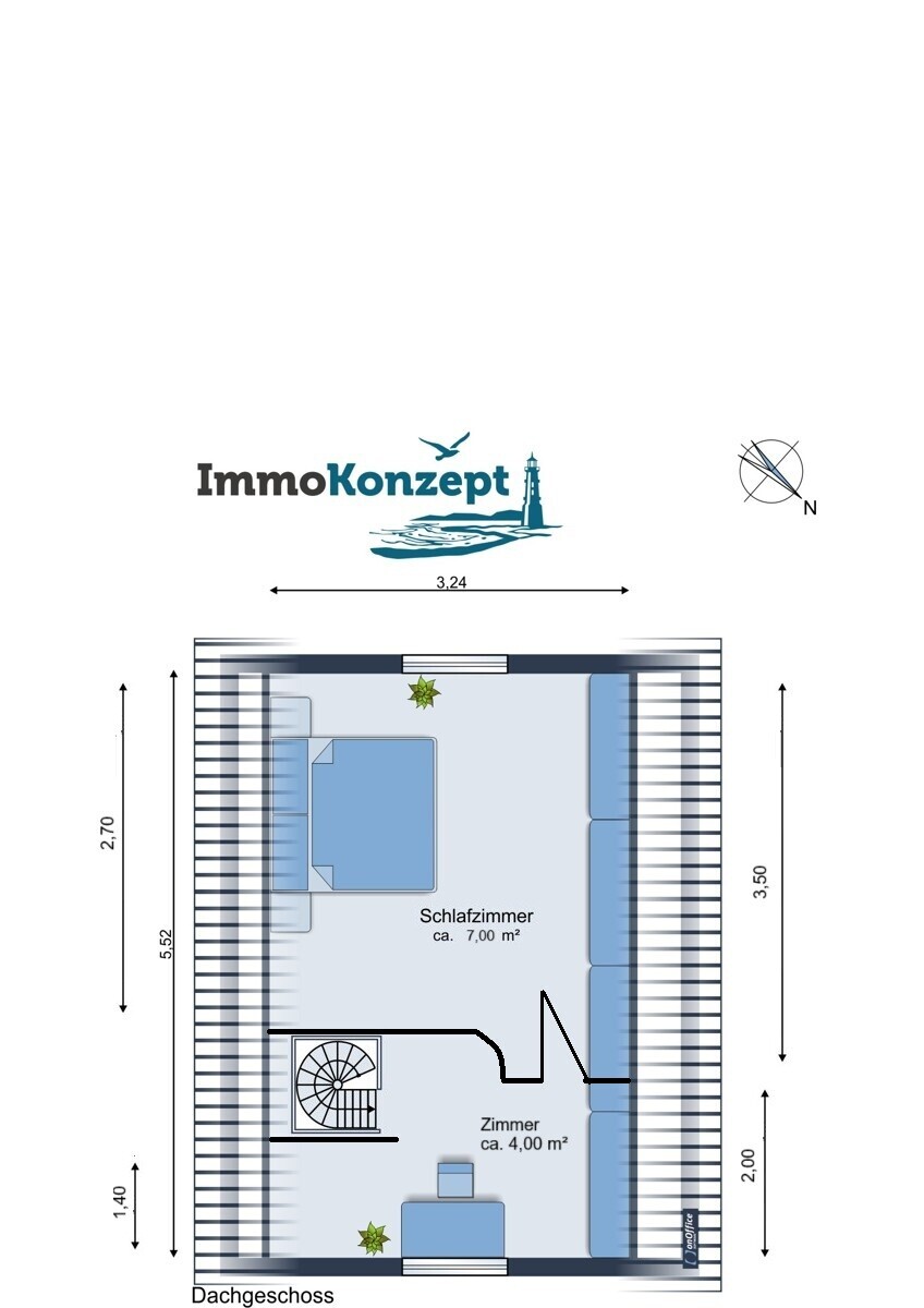 Grundriss Dachgeschoss