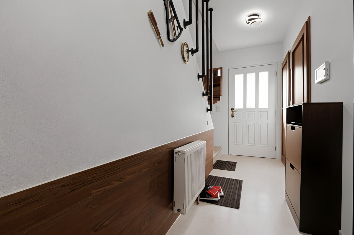 in den zentralen Flurbereich