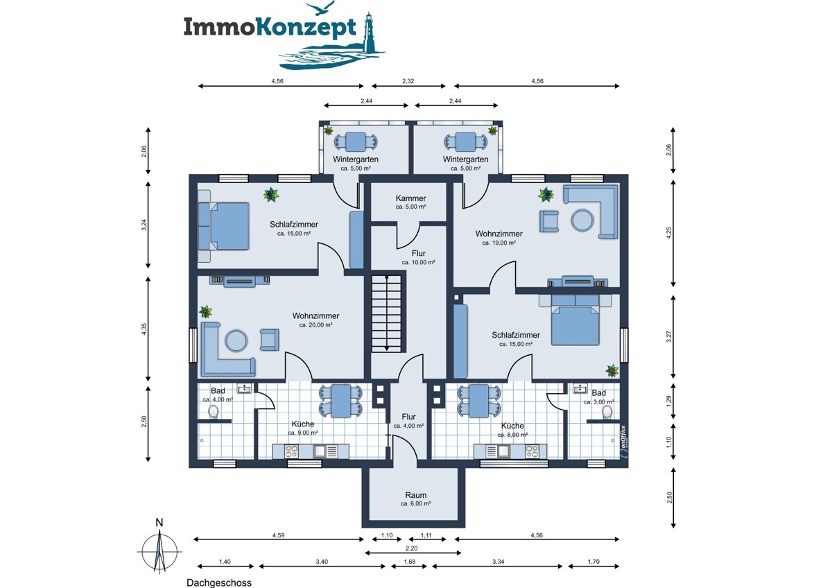 Grundriss Obergeschoss