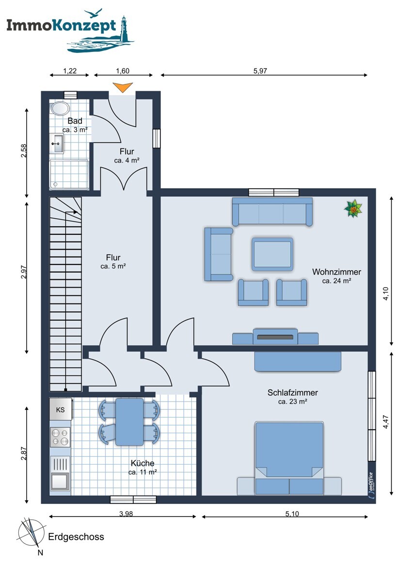 Grundriss Erdgeschoss