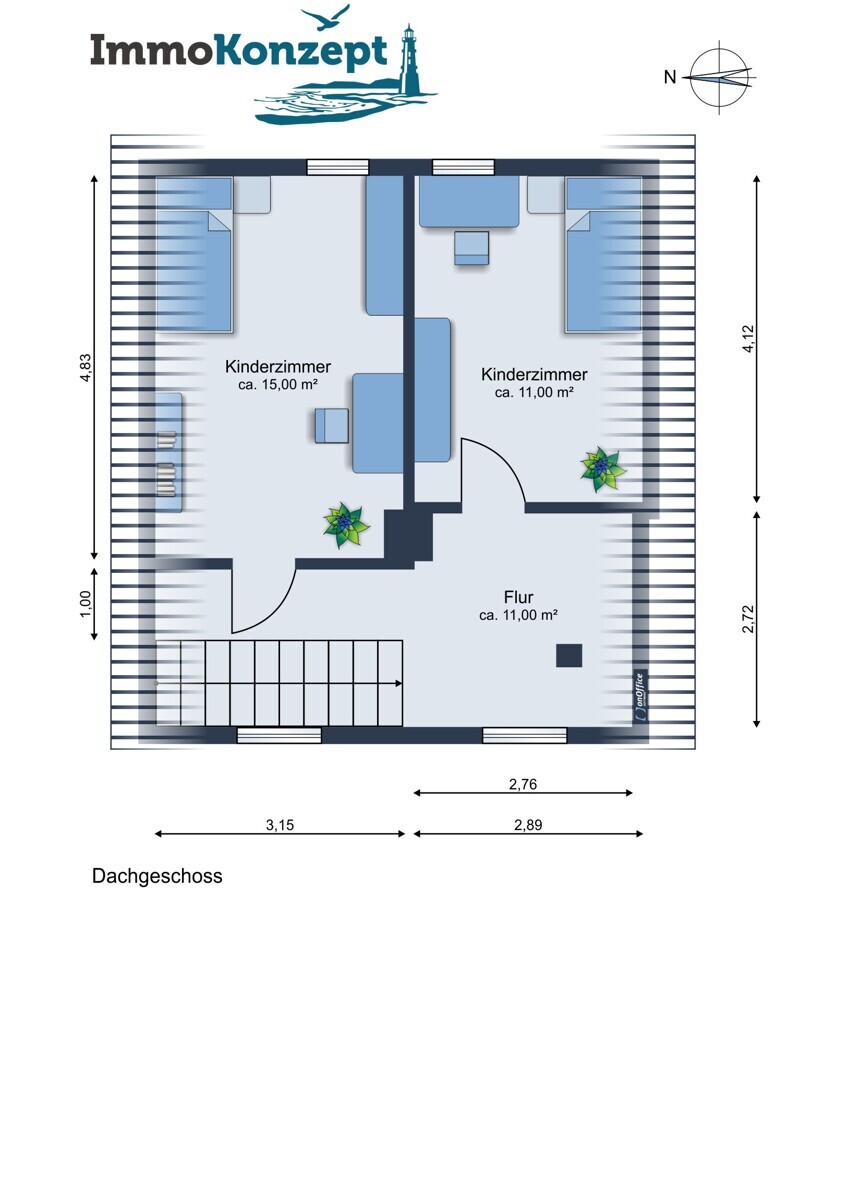Grundriss Dachgeschoss