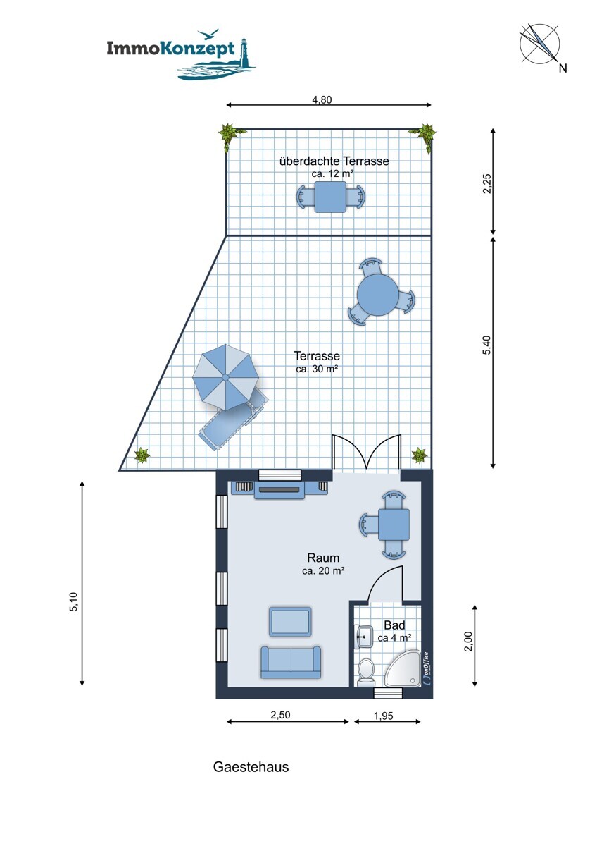 Grundriss Gästehaus