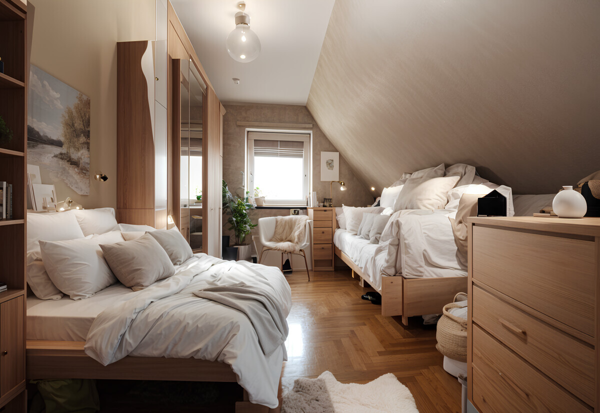 Das ruhige Schlafzimmer