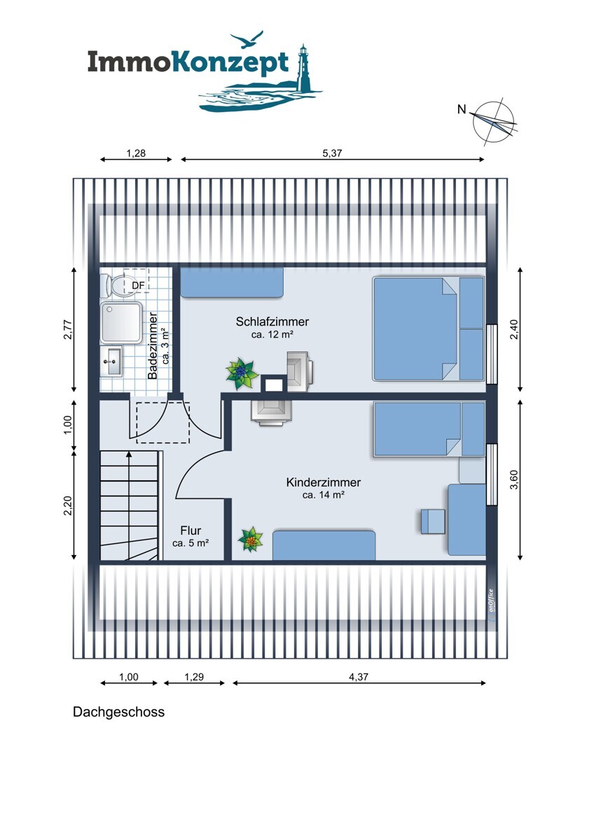 Grundriss Dachgeschoss